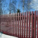 Металлический Евроштакетник П-образный RAL 3005